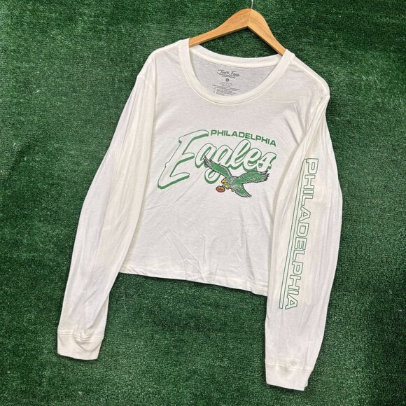 NFL NFC East Philadelphia Eagles LS Crop Top Size Large - Picture 3 of 4